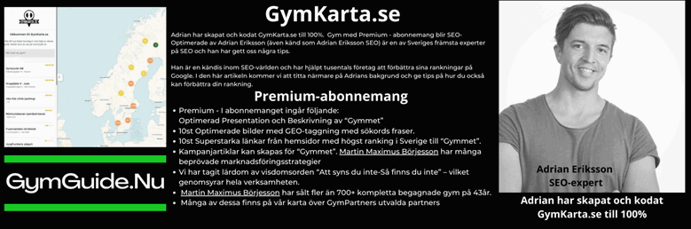 Hey, I’m Martin Maximus, The GymPartner - I’m a small business owner living in Gothenburg, Sverige. I am a fan of gym, business, and design. I’m also interested in fitness and web development.  Martin Maximus have sold more than 700+ complete used gyms in 40 years Many of these can be found on our map of GymPartner's selected partners