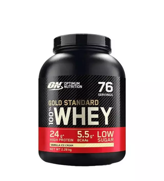 Whey Gold Standard Vassleprotein 2273 g - Optimum-nutrition-100-Whey-Gold-Standard-2273g-vanilla-ice-cream.jpeg