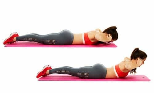 Rygglyft Klockren övning som tränar ländrygg (nedre delen av ryggen) och rumpa.