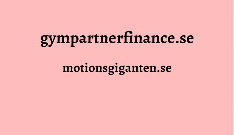 GymPartner Finance Domäner med bra rating