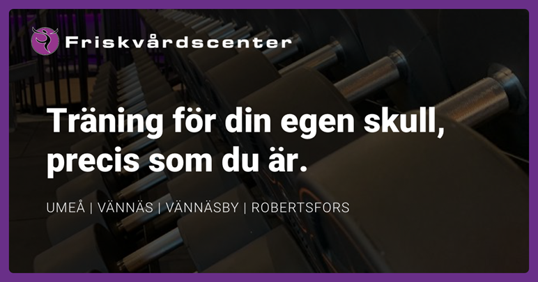 Friskvårdscenter och träna i Umeå hos Anders Nilsson